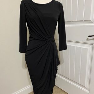 Black wrap dress, size S